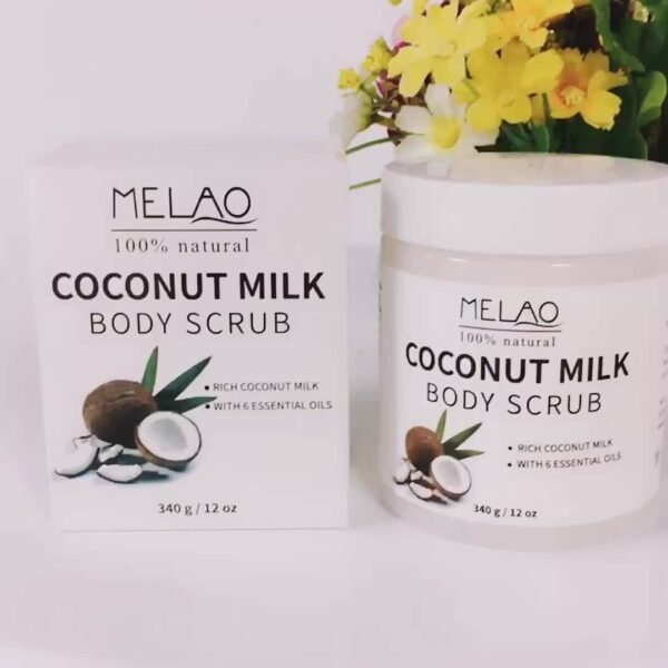 Dewrose Cosmetics Coconut Milk Cleansing & Exfoliating Body Scrub Cream